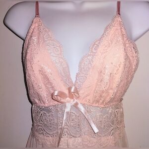 Pink Lace Nightgown Set of 2  NIP